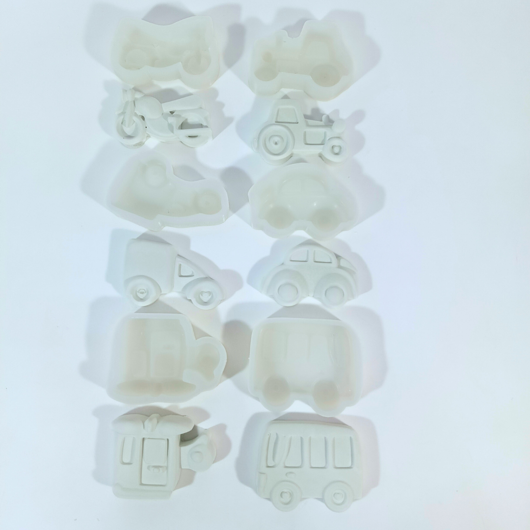Vehicle Mold - Set of 6 (Kids Paint Kit)