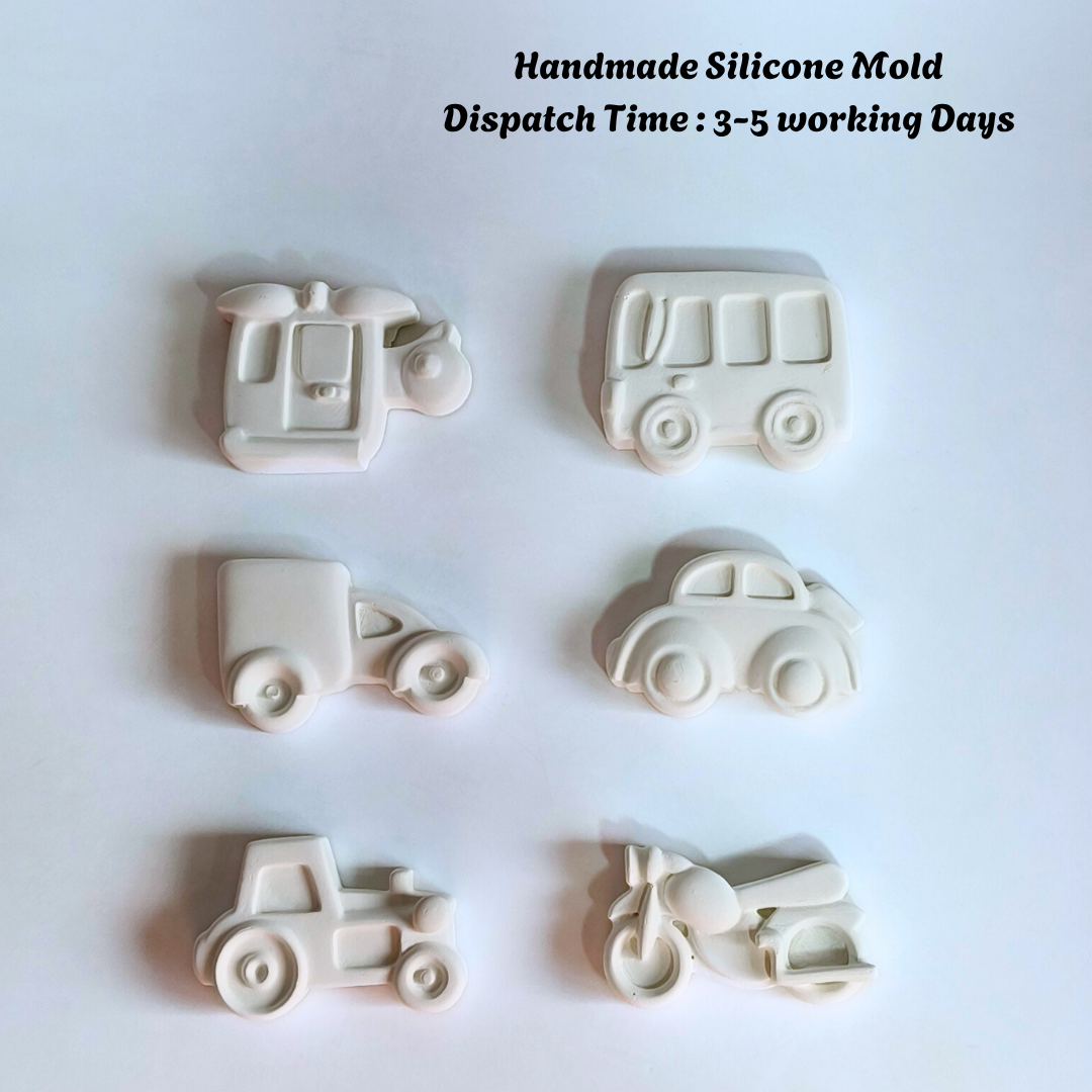 Vehicle Mold - Set of 6 (Kids Paint Kit)