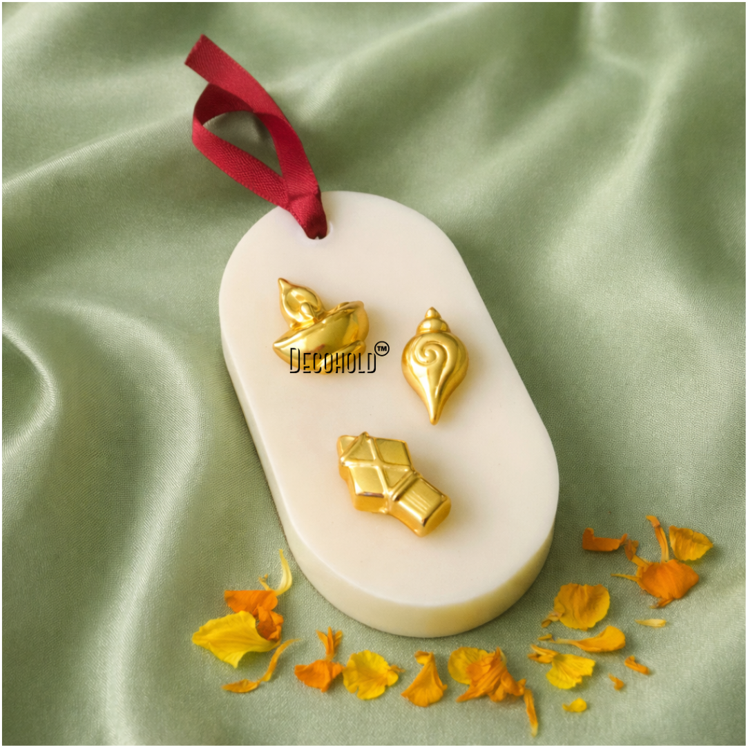 Diwali Elements Candle Topper Silicone Mold