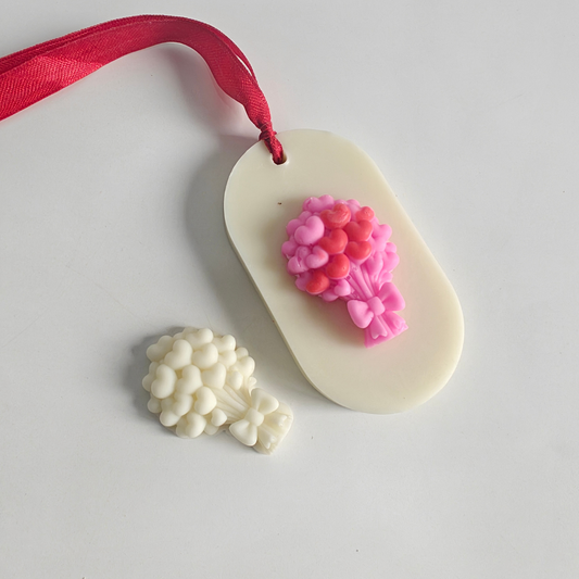 Balloon Hearts Candle Topper Mold