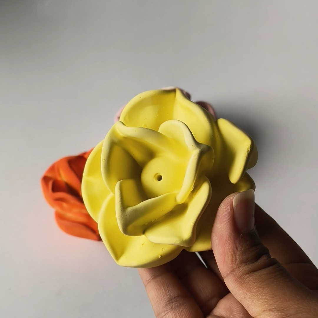 Rose Incense Holder Mold