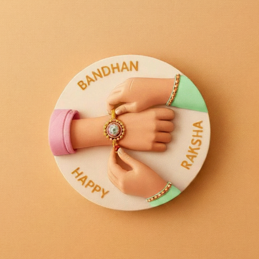 Happy Raksha Bandhan Hands Mold