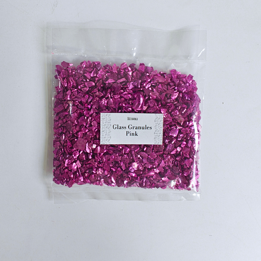 Pink Colour Metallic Glass (30 g)
