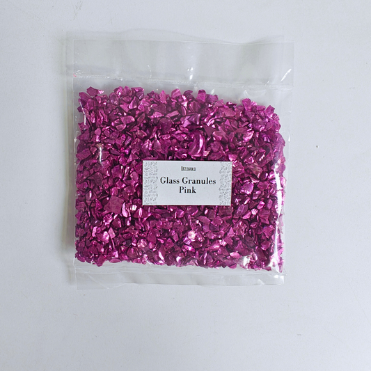 Pink Colour Metallic Glass (30 g)
