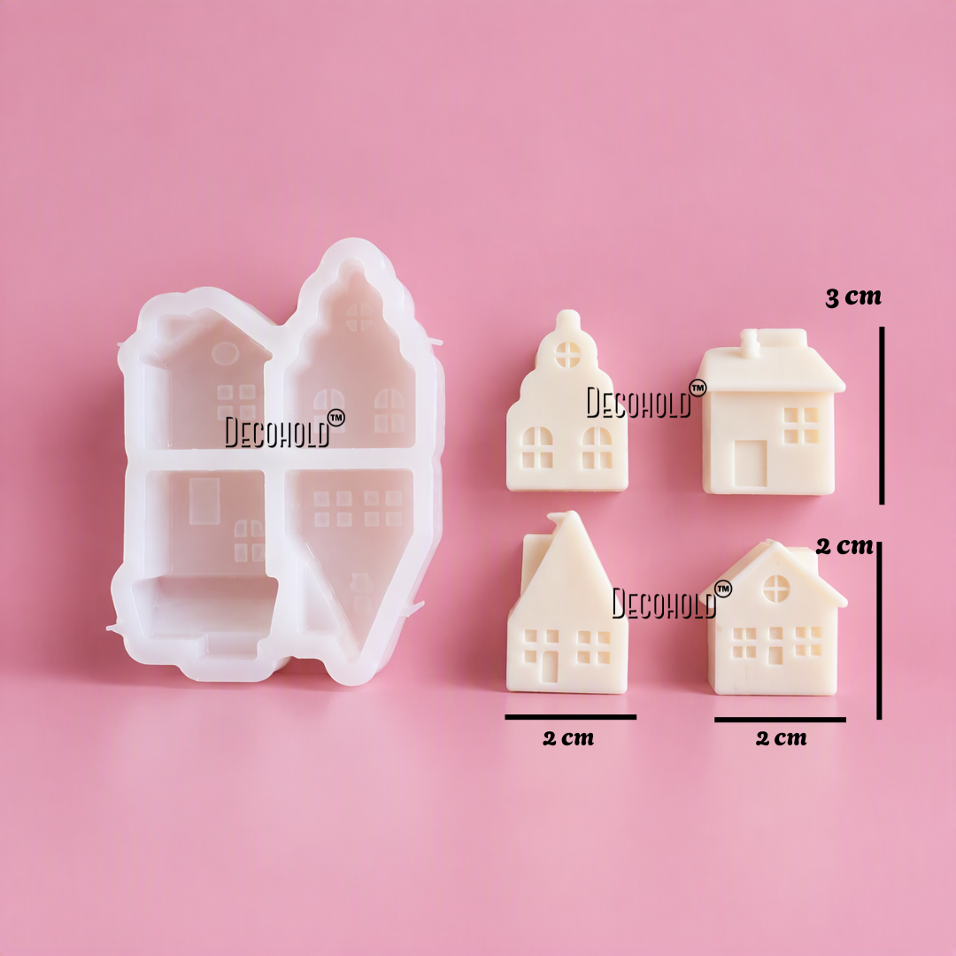 Mini Houses Silicone Mold