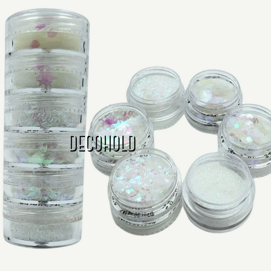 6 in 1 glitter white