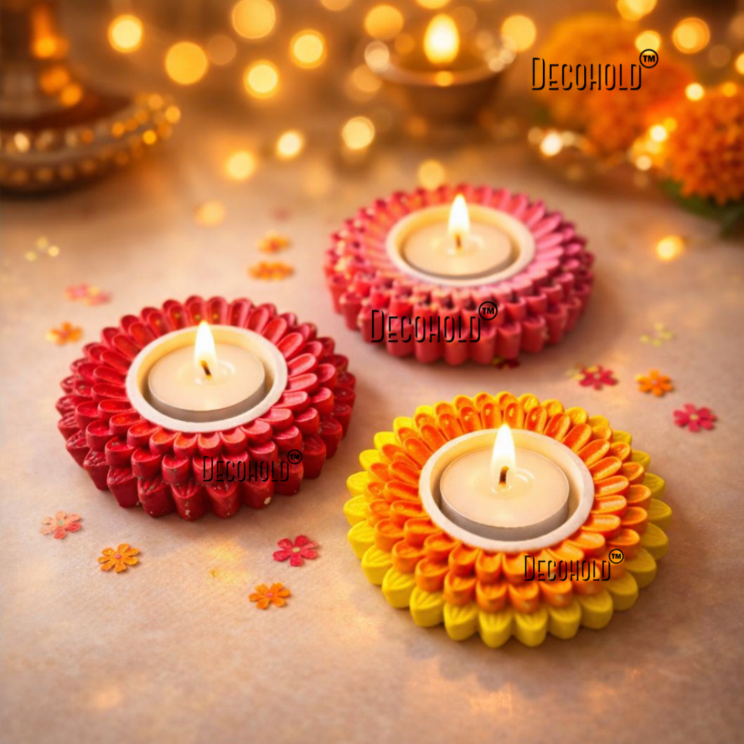 Surya mukh T-light Holder Mold