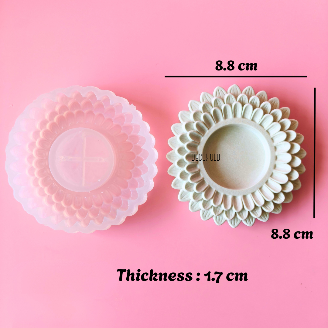 Surya mukh T-light Holder Mold