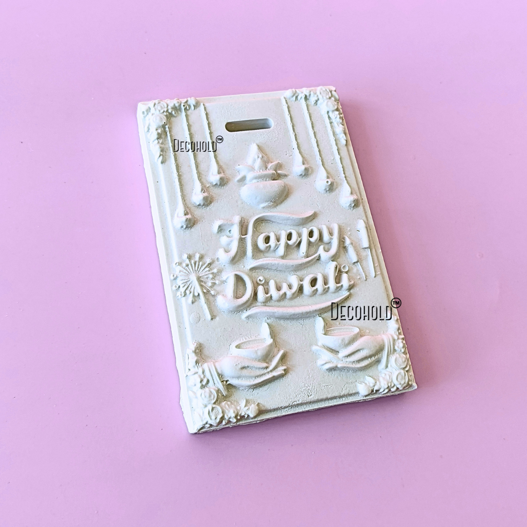 Happy Diwali Wax Sachet Silicone Mold