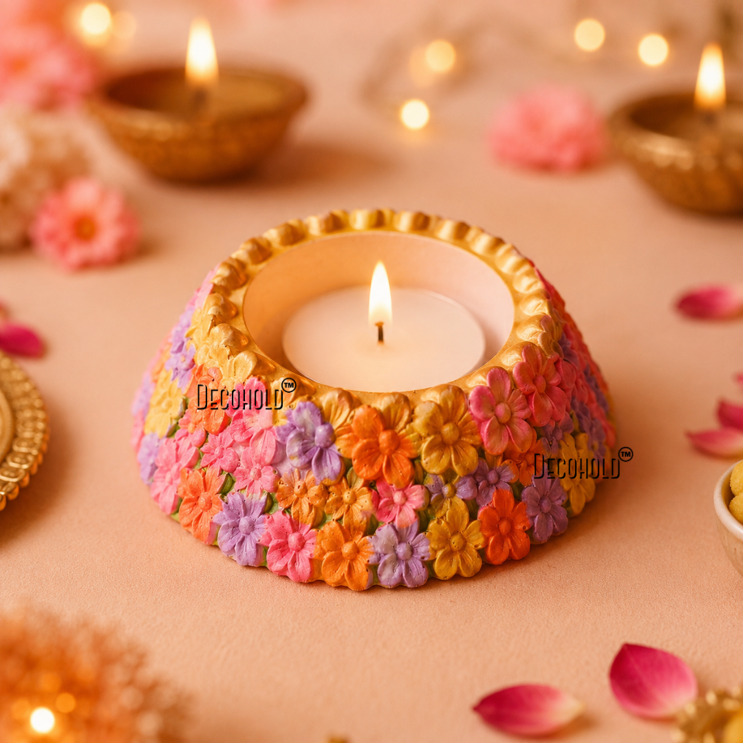 Garden of Bloom Tlight Holder Silicone Mold