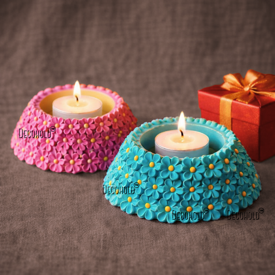 Garden of Bloom Tlight Holder Silicone Mold