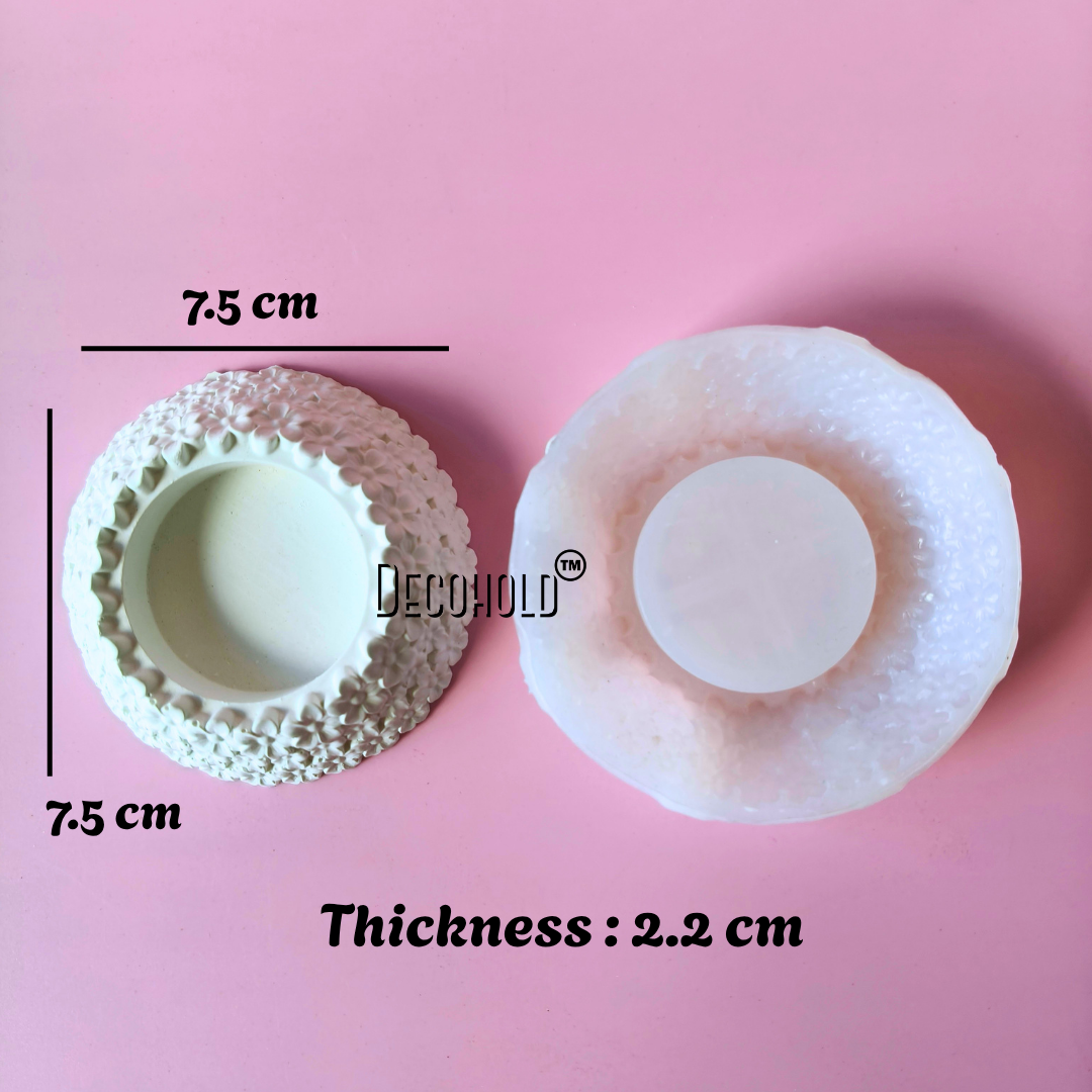 Garden of Bloom Tlight Holder Silicone Mold
