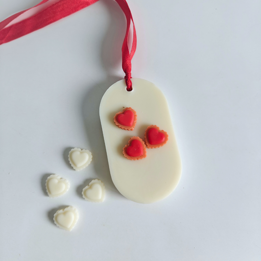 Lace Hearts Candle Topper Mold