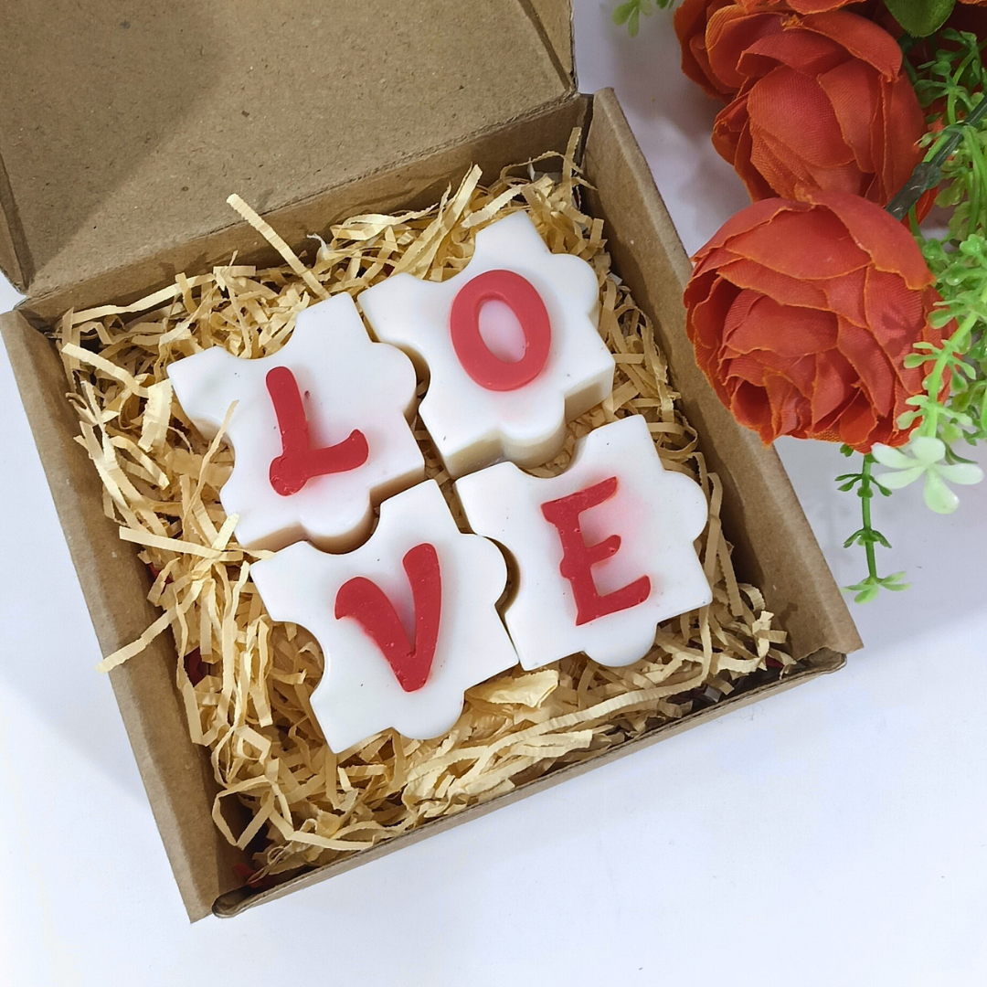 LOVE Puzzle Candle Mold