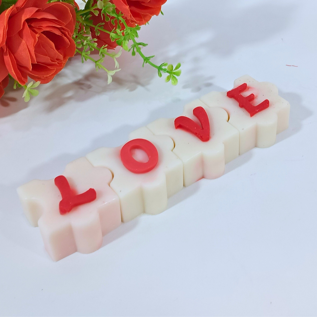 LOVE Puzzle Candle Mold