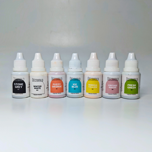 Basic Tint Combo 15 ML (Pack of 7) Tint Liquid Color is for Concrete, Lunite and Cement.