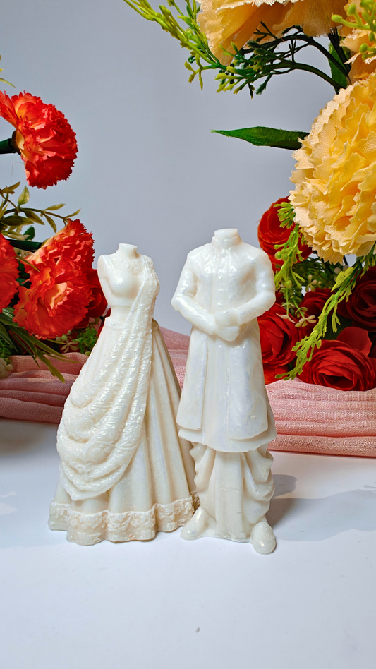 Bride and groom candle mould