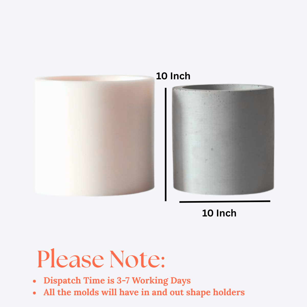 Canister Planter Mould for jesmonite, concrete, cement for diy handmade crafts and art