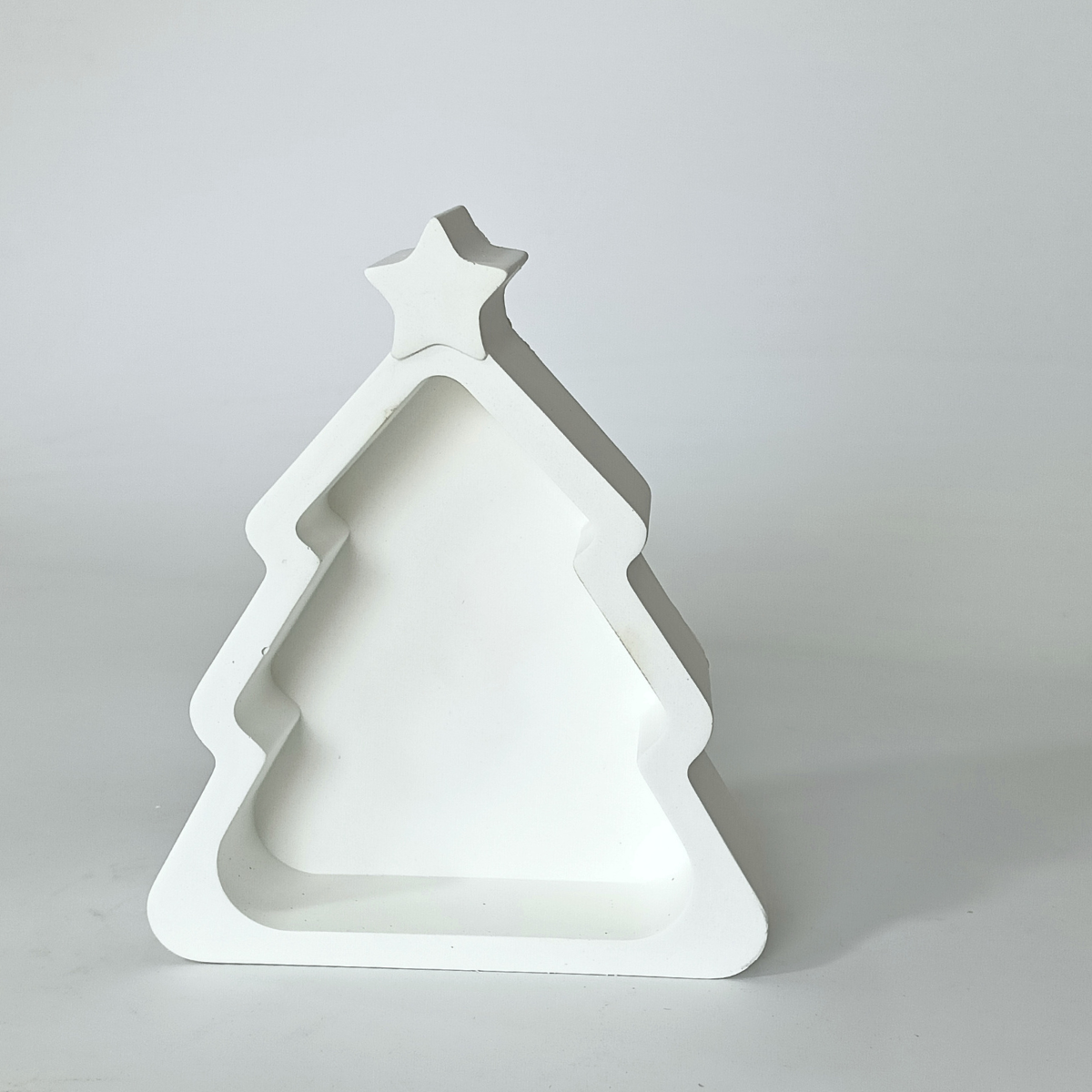 Christmas Tree Dish Mould for diy concrete, jesmonite, resin and candle handmade decor