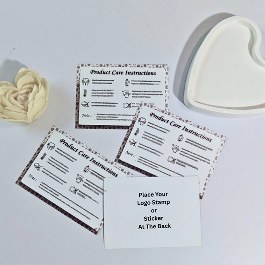 Product Care Card Grey (Pack of 25)