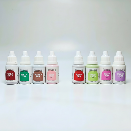 Contemporary Tint Combo (Pack of 9 - 15 ML Each) Tint Liquid Color is for Concrete, Lunite and Cement.