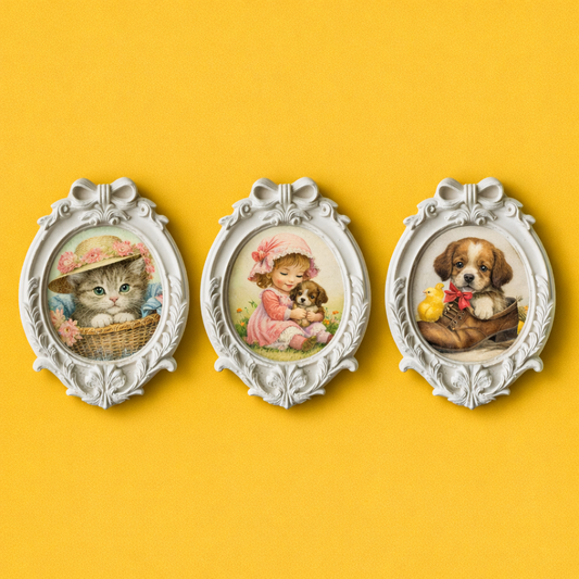 Baroque Oval Mini Frame Mold