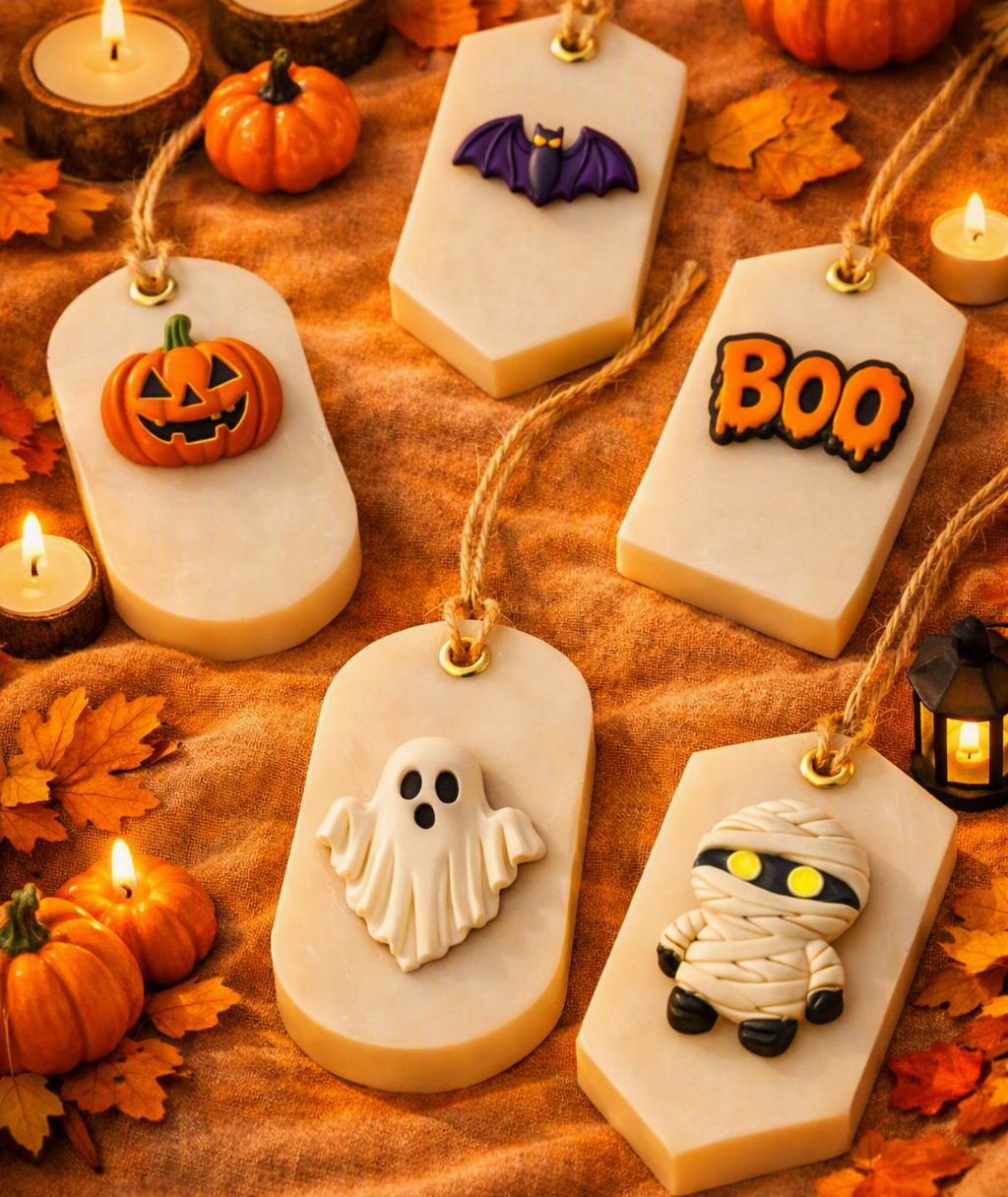 Halloween 6 Elements Candle Topper Silicone Mold