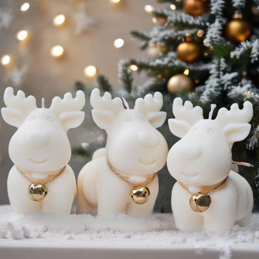 Cute Reindeer Mould for diy concrete, jesmonite, resin and candle handmade decor