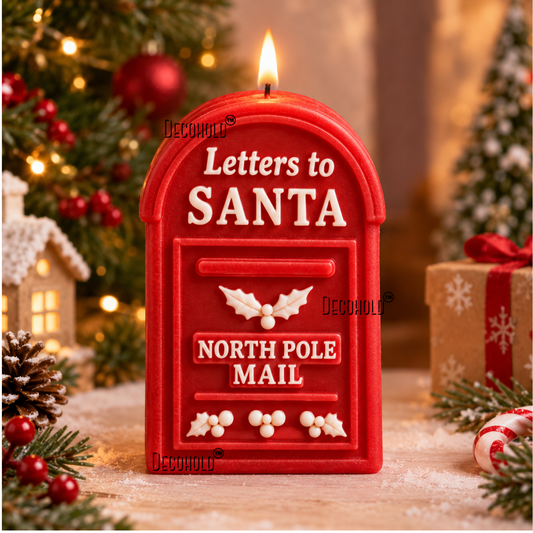 Santa's Mail Box Candle Silicone Mold