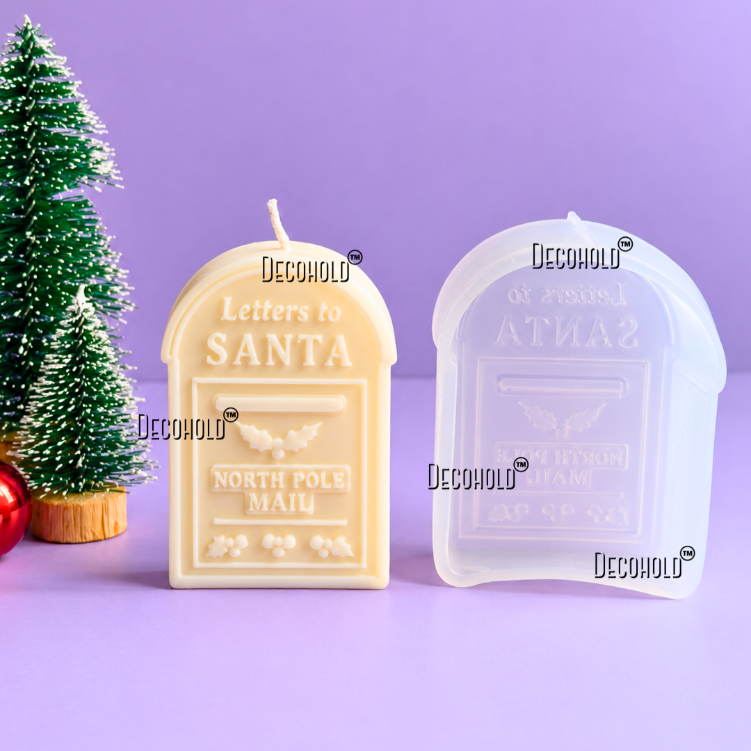 Santa's Mail Box Candle Silicone Mold