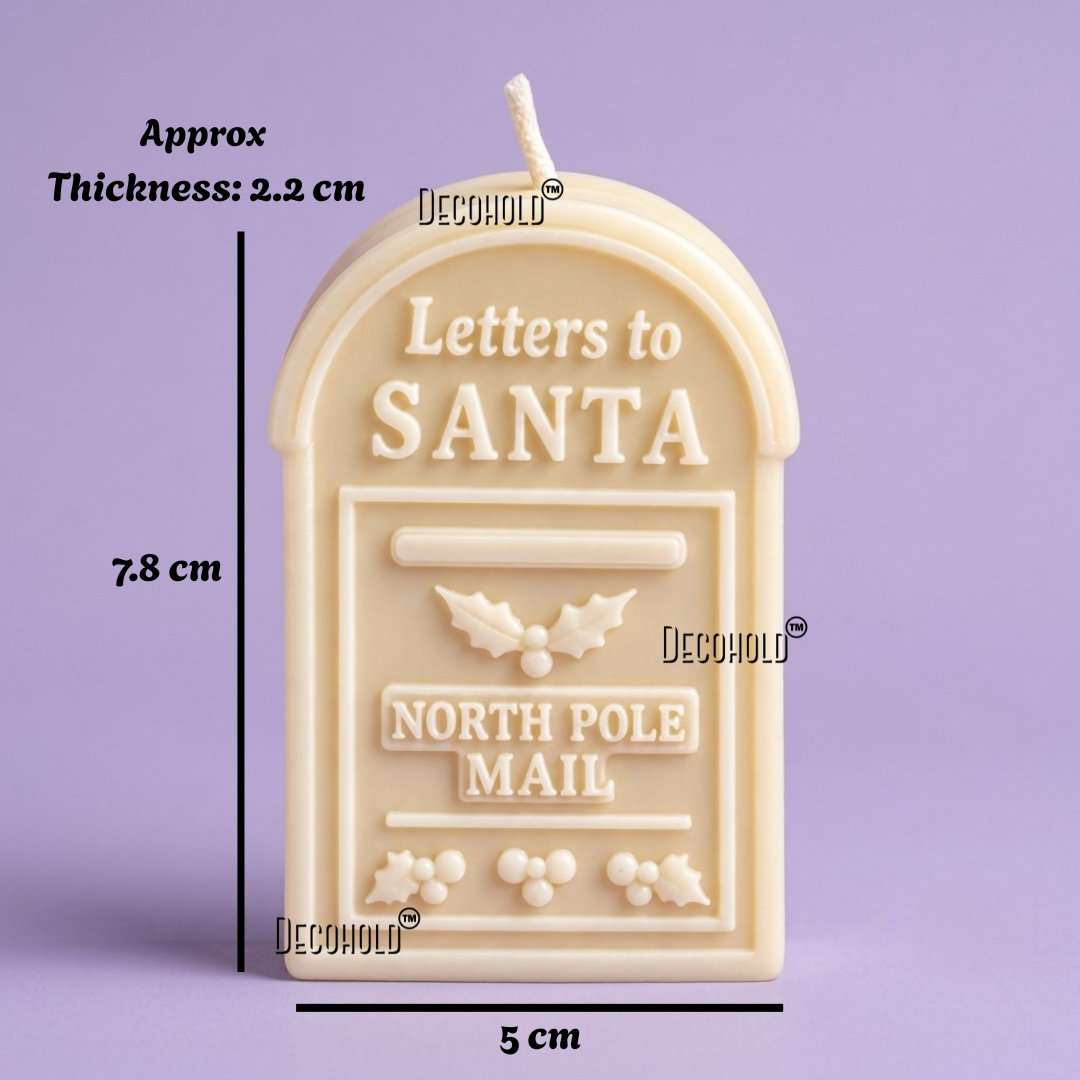 Santa's Mail Box Candle Silicone Mold