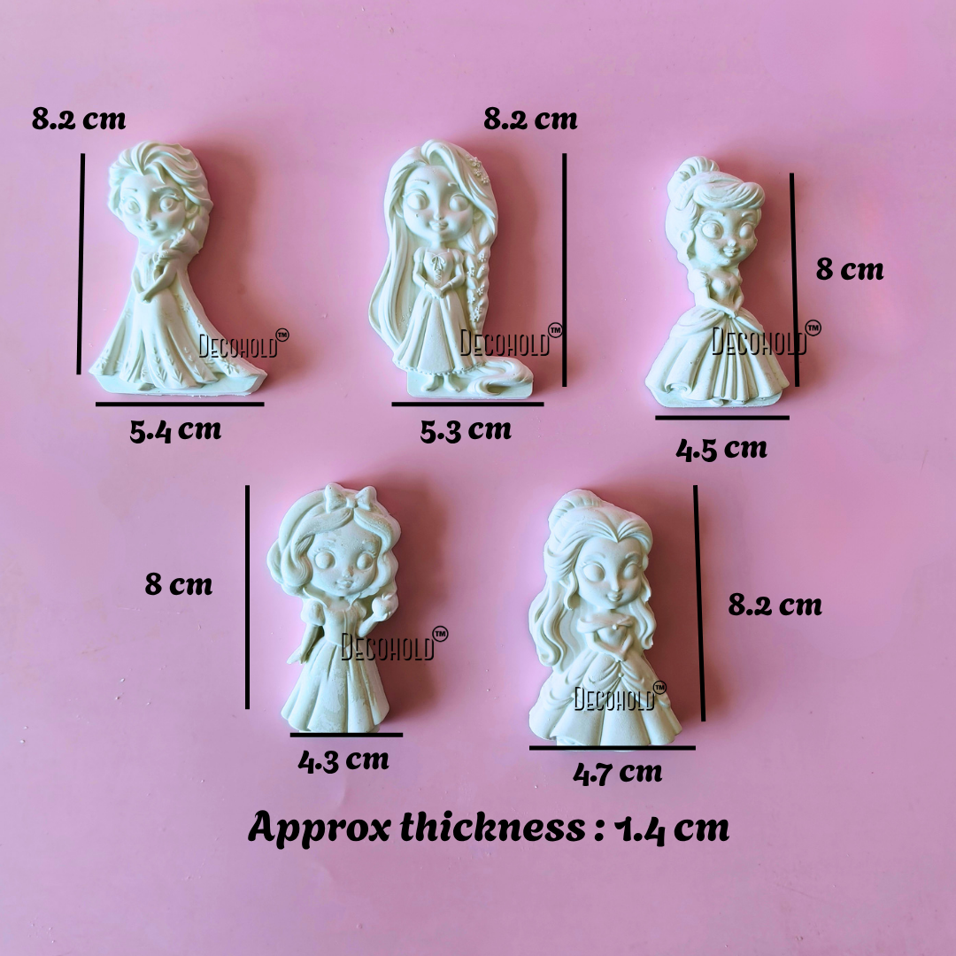 Princess Mold (Set of 5) Silicone Molds