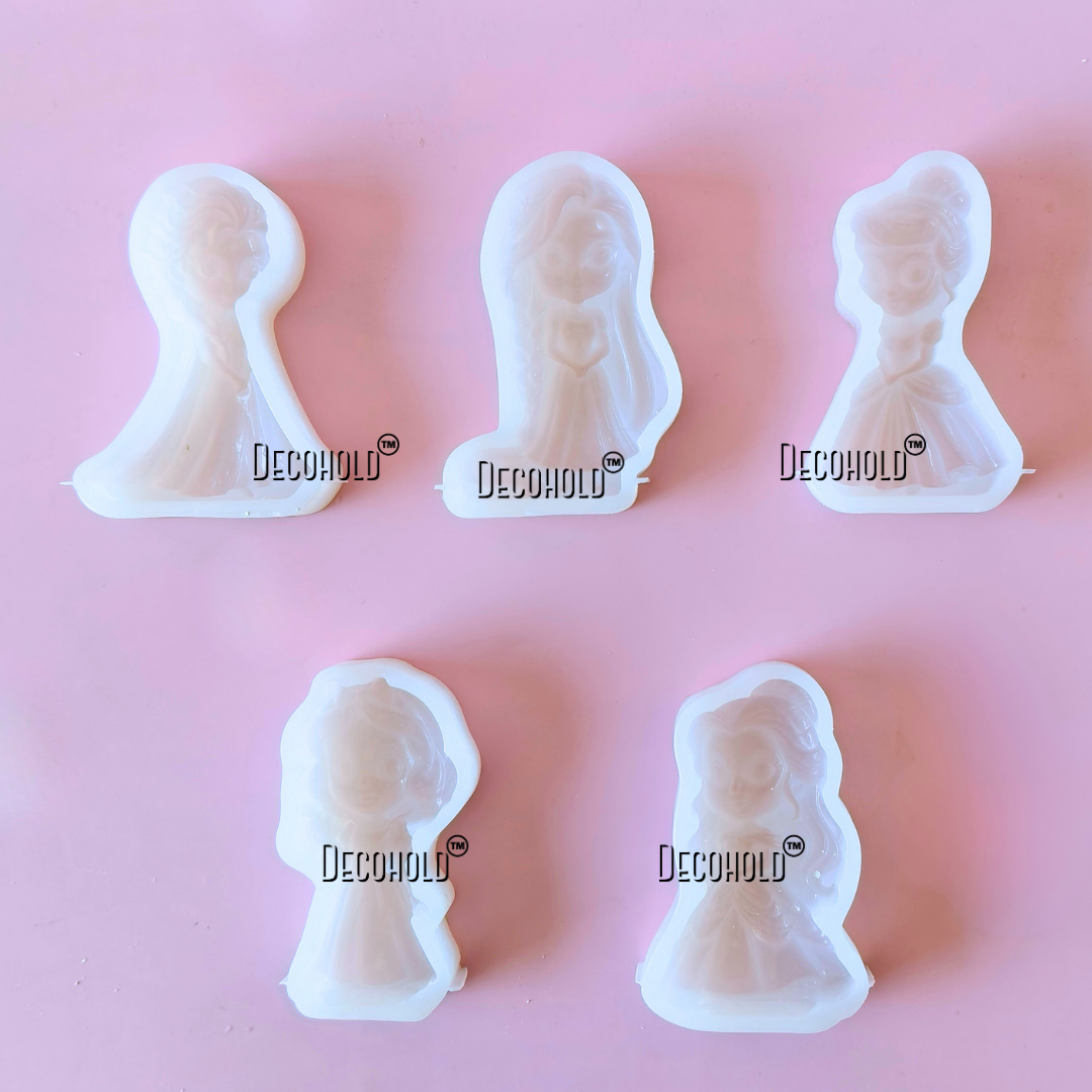 Princess Mold (Set of 5) Silicone Molds