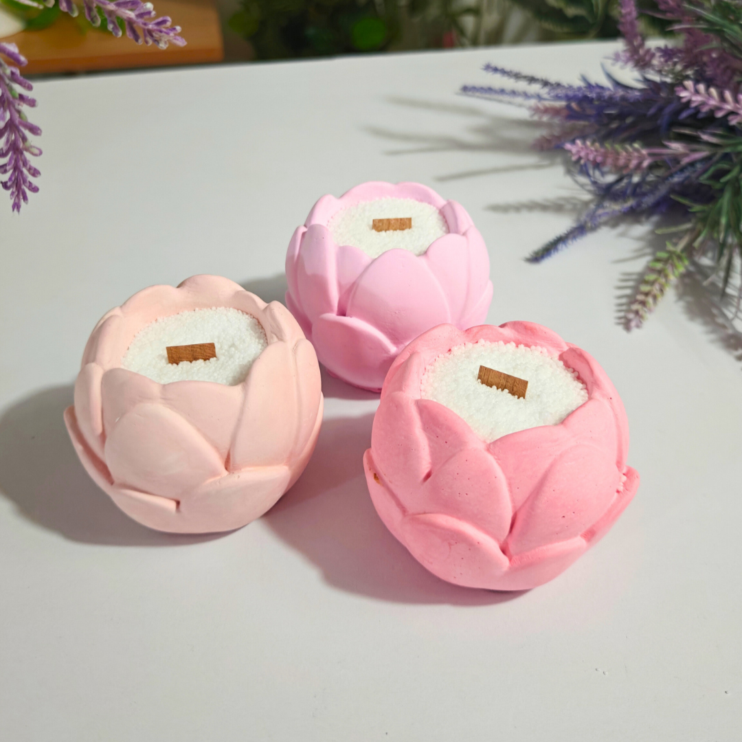 Flower Bud Jar Mould for concrete diy projects and candle jars