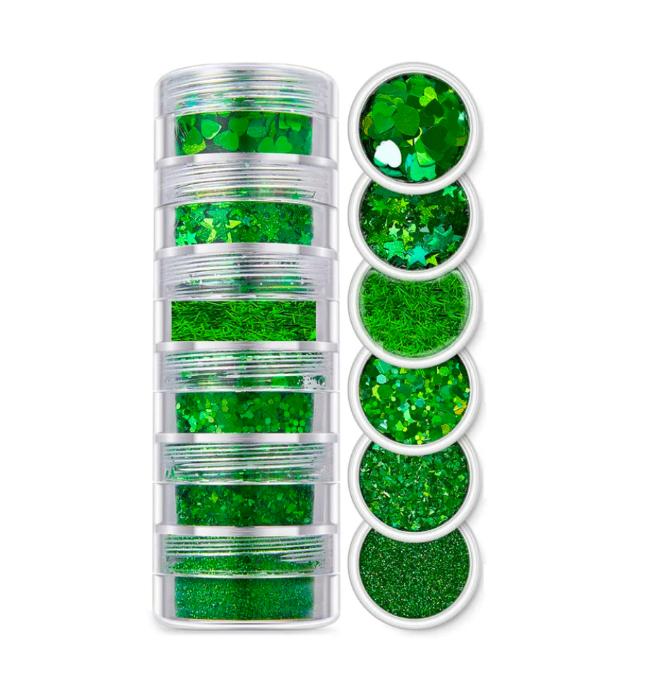 6 in 1 Glitter (Green)