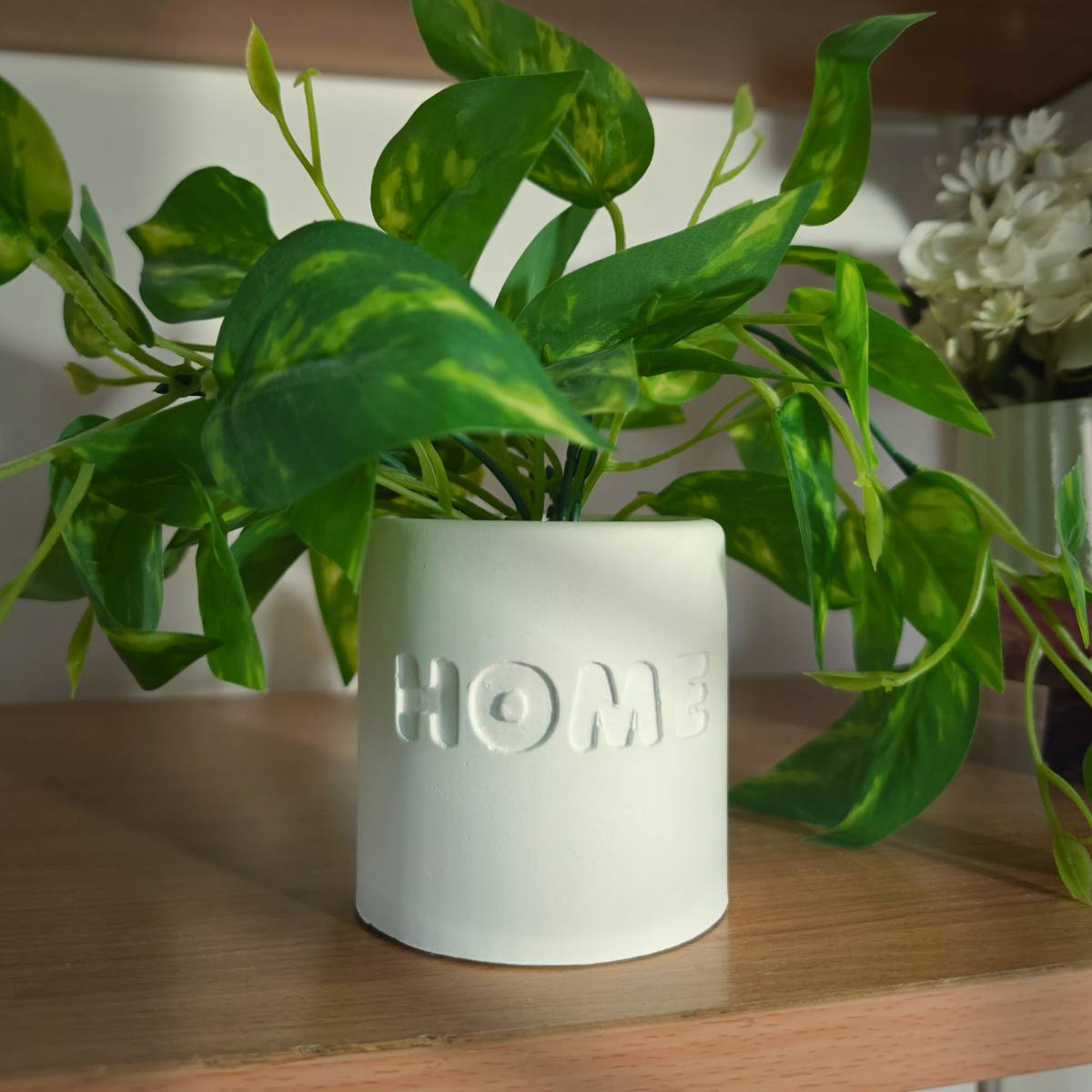 Home Text Planter Mould for jesmonite, concrete, cement for diy handmade crafts and art