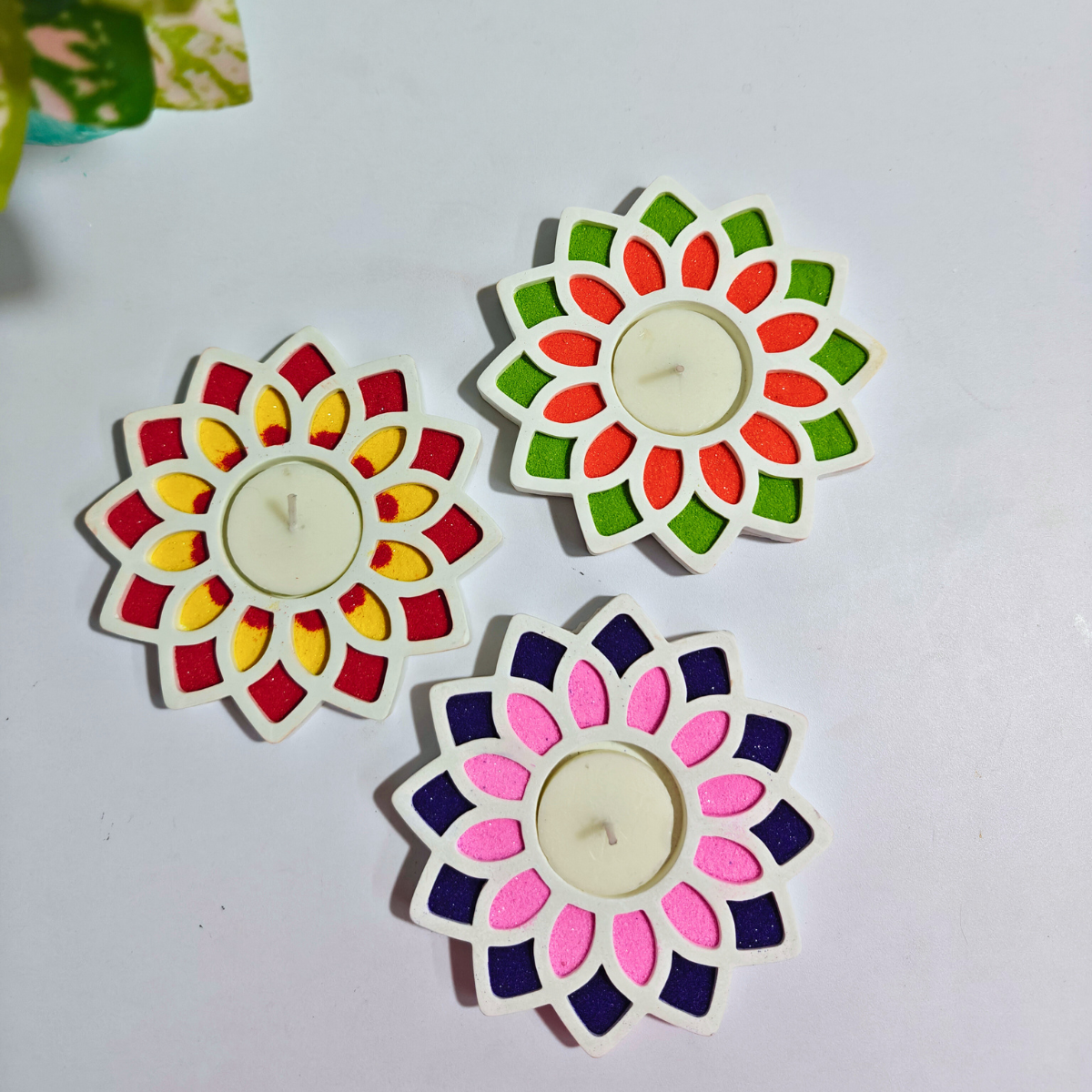 Kalakruti Tealight Holder Mould for jesmonite, concrete, cement for diy handmade crafts and art