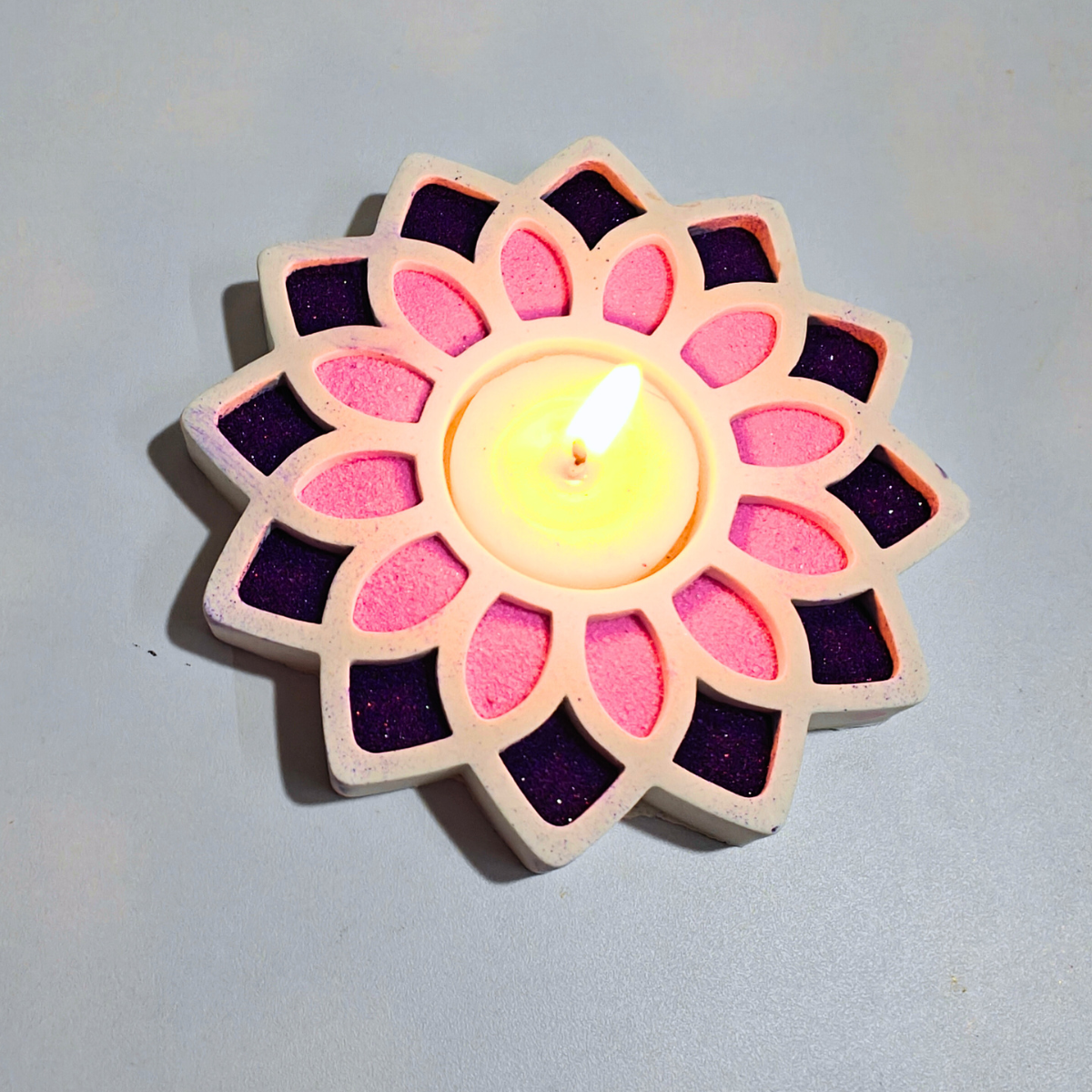 Kalakruti Tealight Holder  mould for diy cement concrete jesmonite craft 