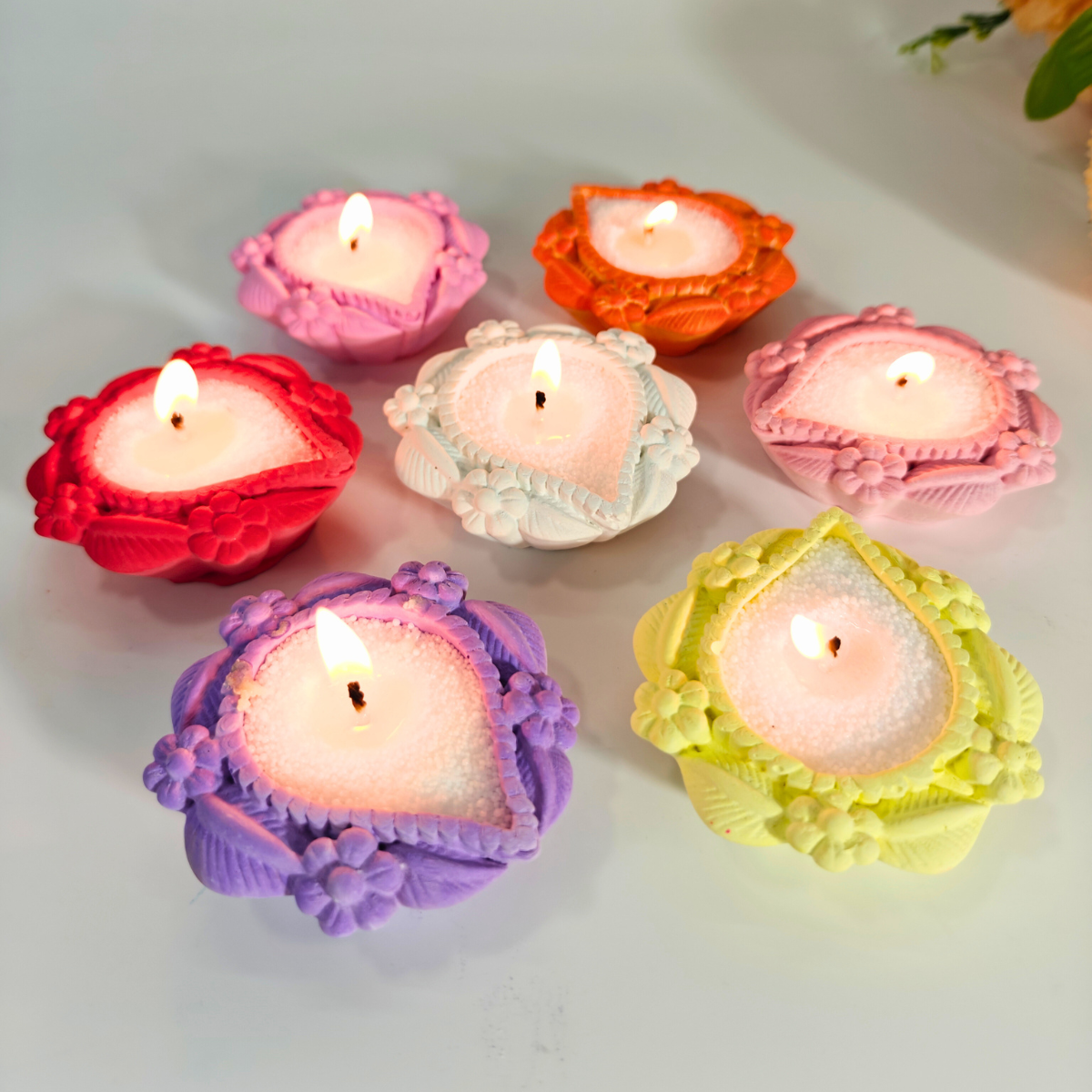 Kusum Mini Diya Mould for concrete diy art and handmade products for festivals and diwali