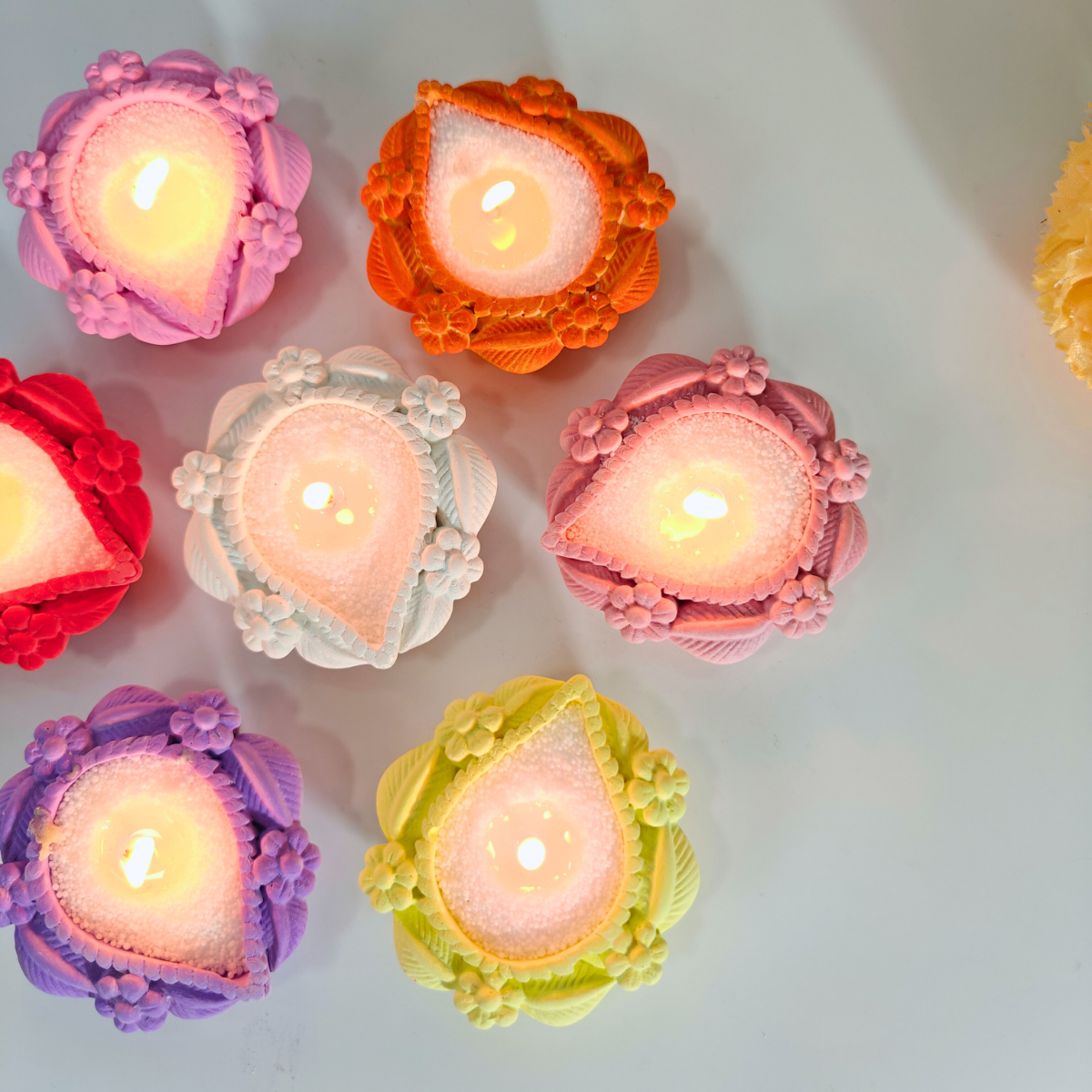 Kusum Mini Diya Mould for concrete diy art and handmade products for festivals and diwali