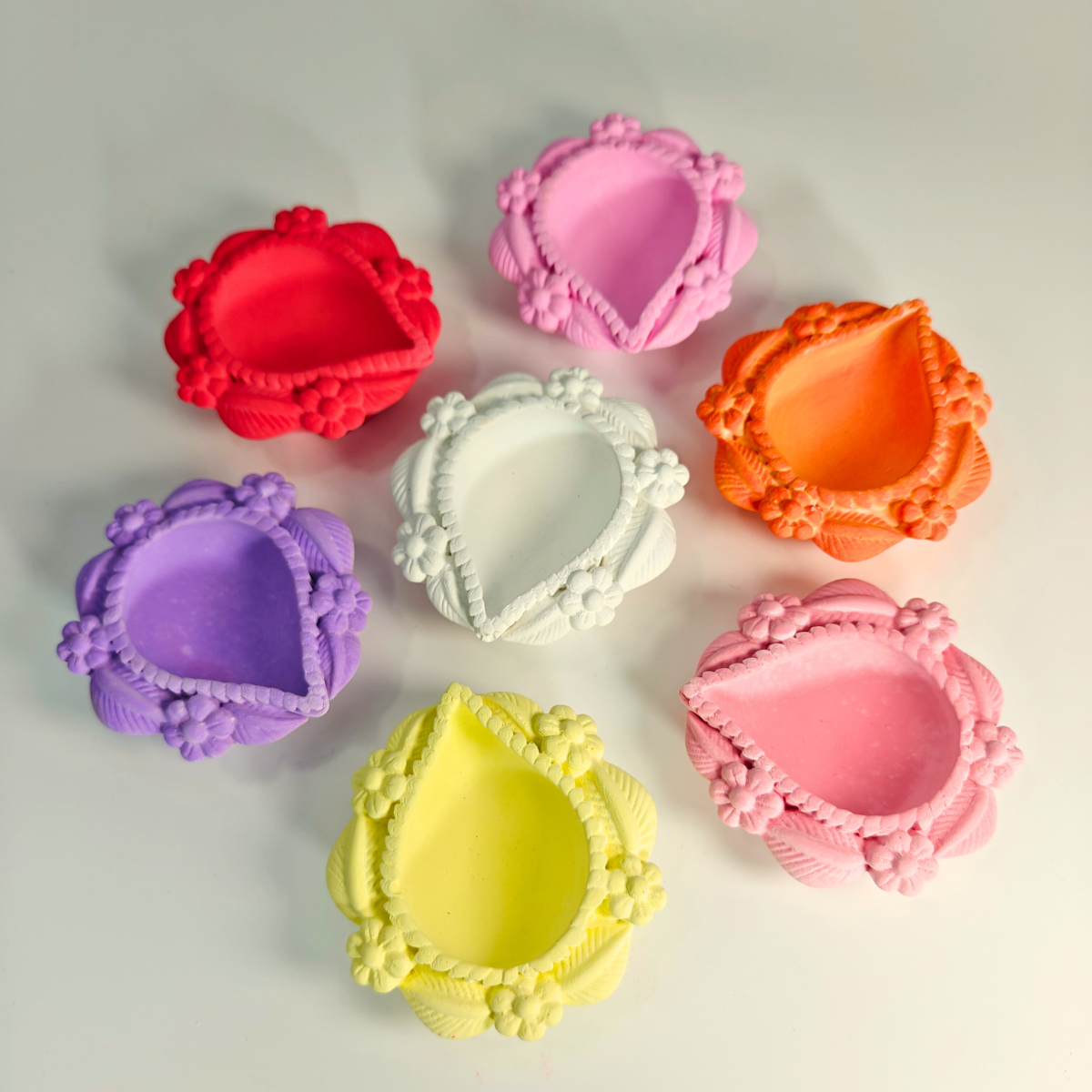 Kusum Mini Diya Mould for concrete diy art and handmade products for festivals and diwali