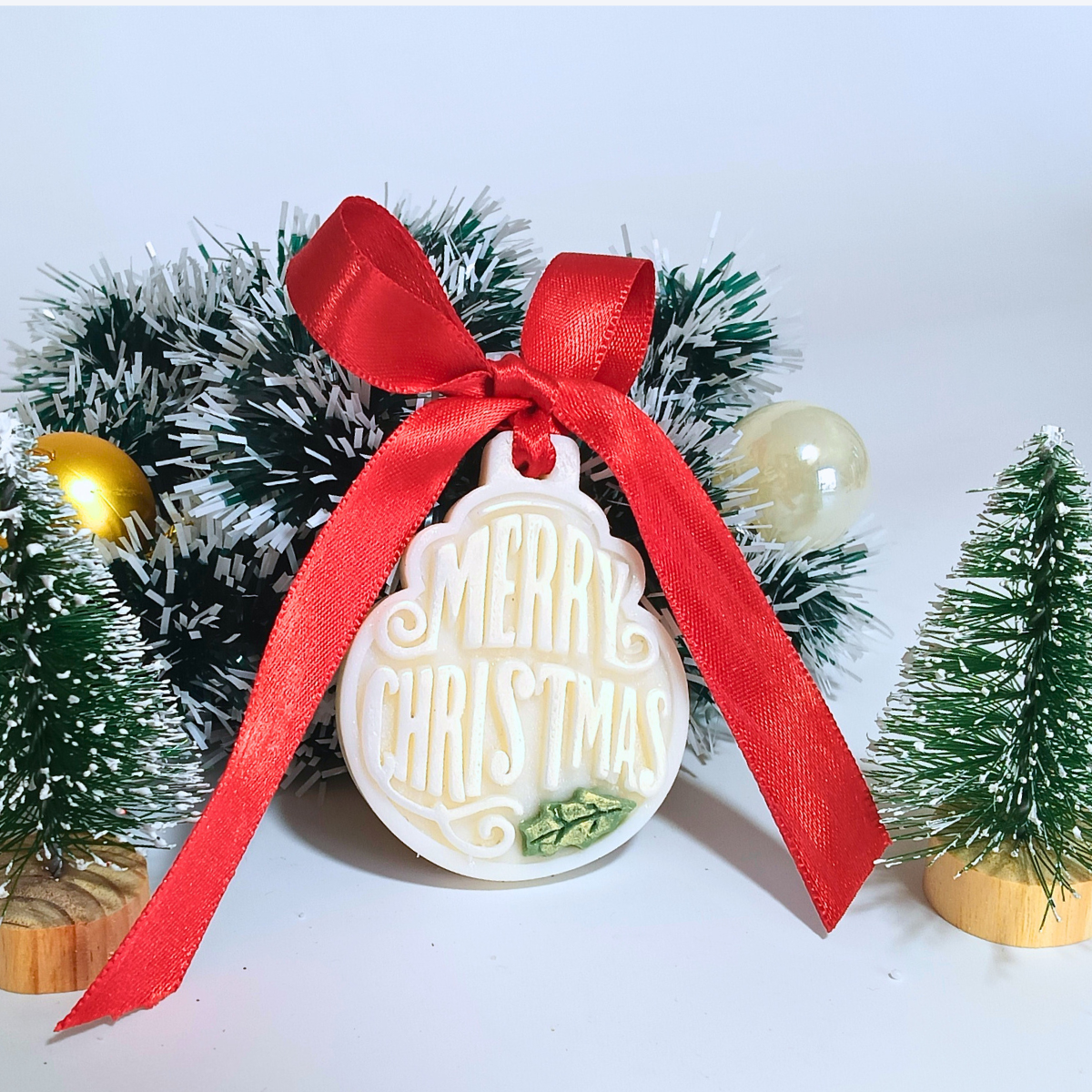 Merry Christmas Wax Sachet Mould for diy concrete, jesmonite, resin and candle handmade decor