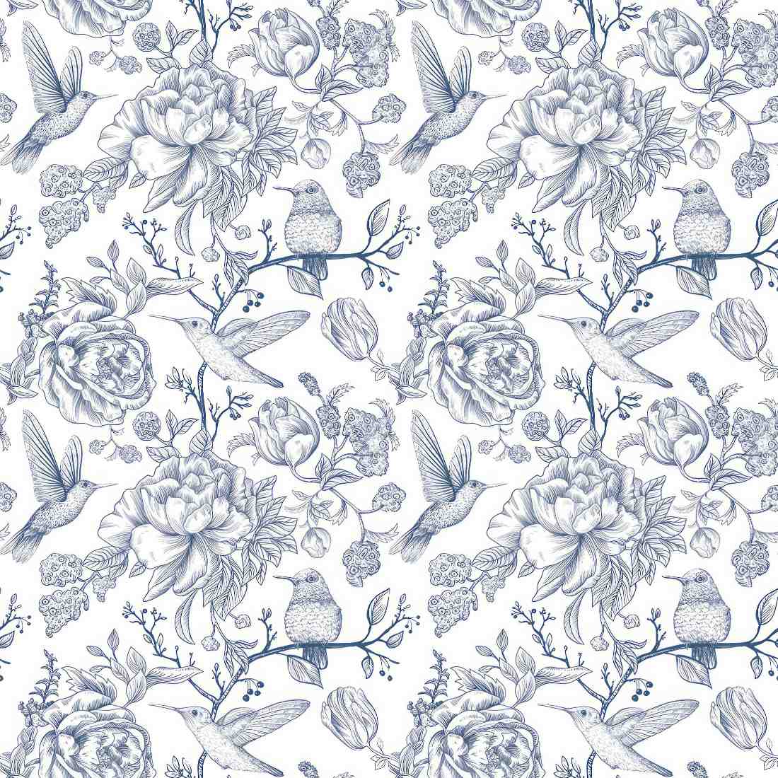 Porcelain_Navy_Bird_Decoupage_Tissue