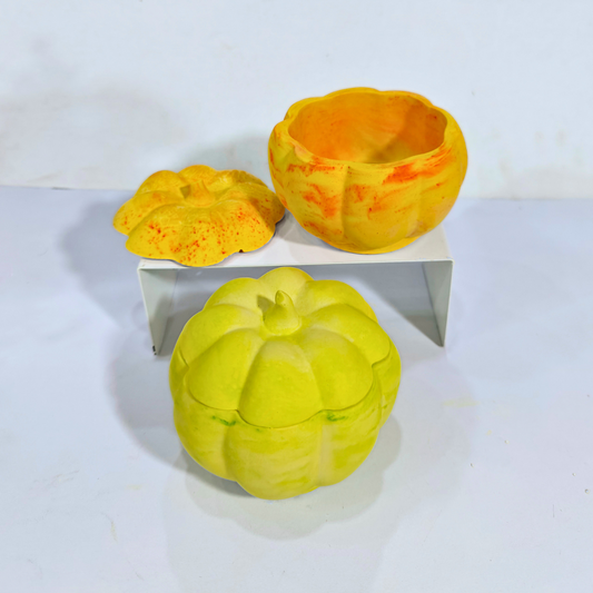 Pumpkin Jar Mould for diy concrete, jesmonite, resin and candle handmade decor