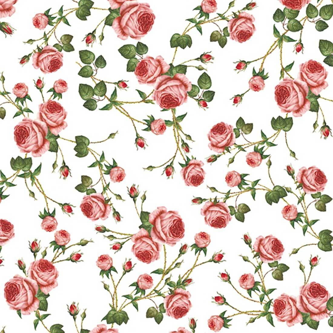 Rose Decoupage Tissue