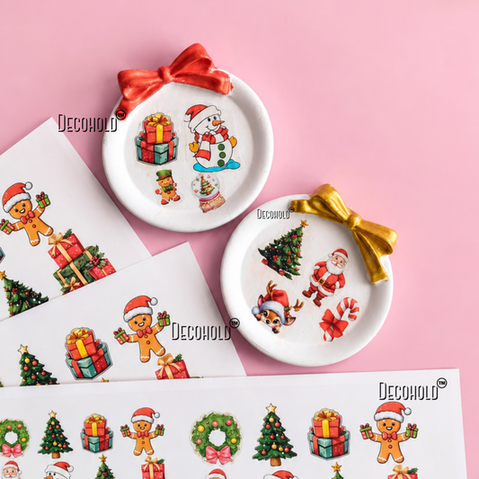 Christmas Mini Motifs (1 Sheet: Water Transfer Sticker)