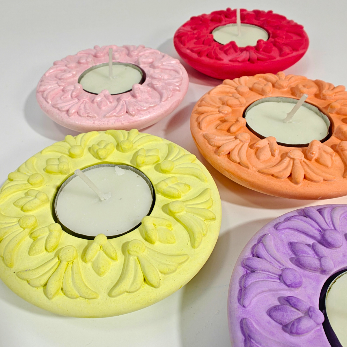 Rupkala Tealight Holder Mold for concrete diy art and handmade products for festivals and diwali