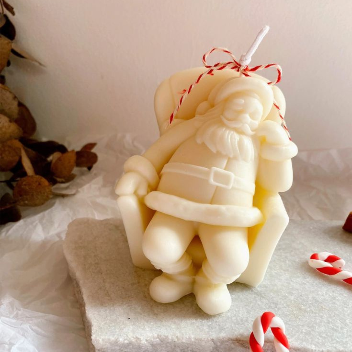 Santa Off Duty Candle Mould for diy concrete, jesmonite, resin and candle handmade decor