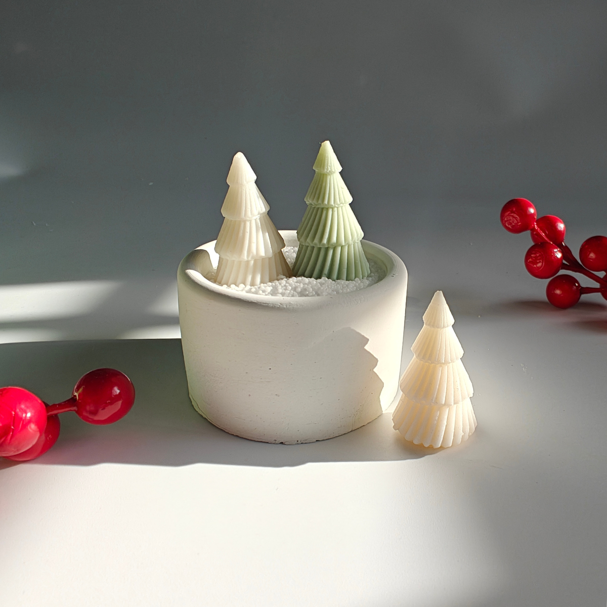 Small Christmas Tree Mould for diy concrete, jesmonite, resin and candle handmade decor