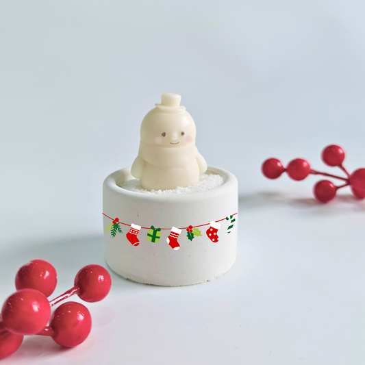 Snowman Candle Mould for diy concrete, jesmonite, resin and candle handmade decor